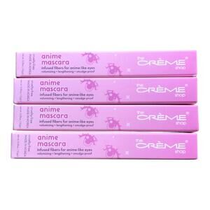Lot of 4 The Creme Shop Anime Eyes Mascara Black 0.35oz 10g Made in Korea New